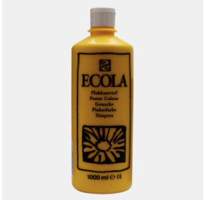 GOUACHE ECOLA 1000ML N°200 JAUNE