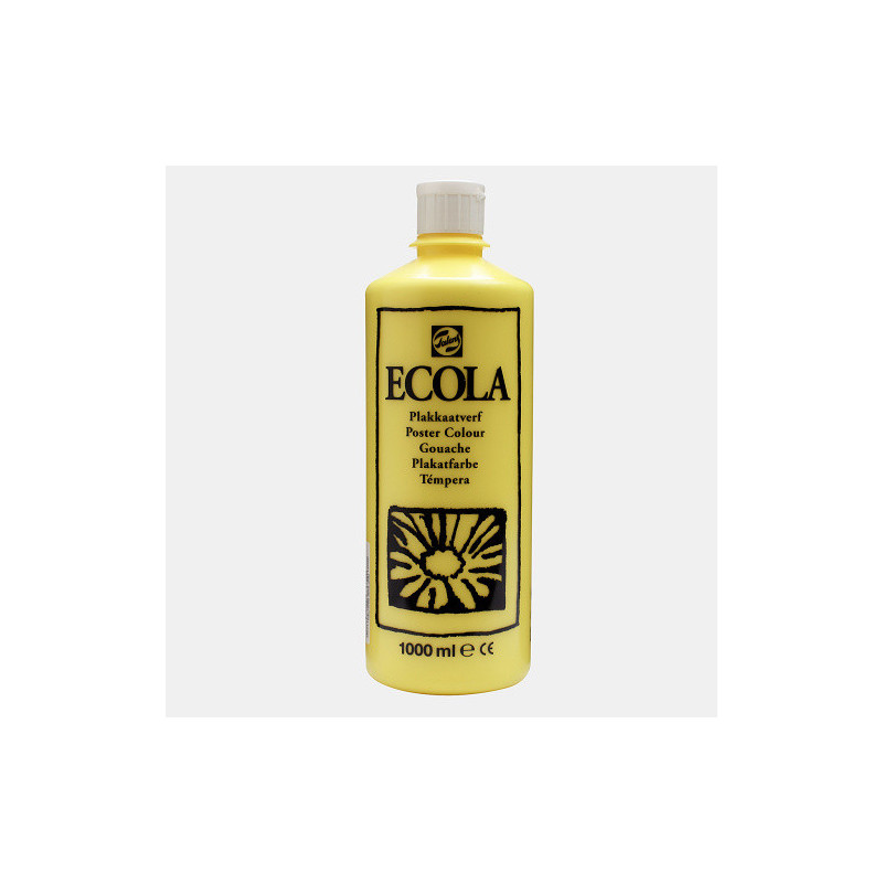 GOUACHE ECOLA 1000ML N°205 JAUNE CIT.
