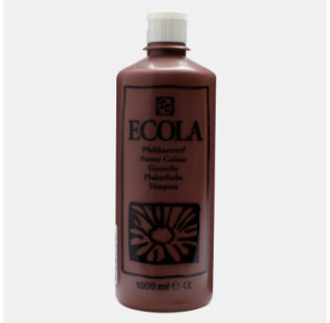 GOUACHE ECOLA 1000ML N°400 BRUN