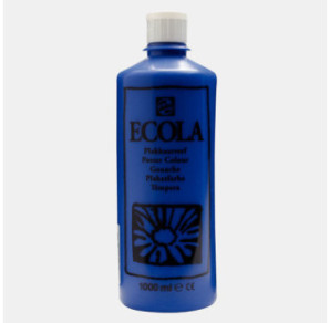 GOUACHE ECOLA 1000ML N°502 BLEU FONCE
