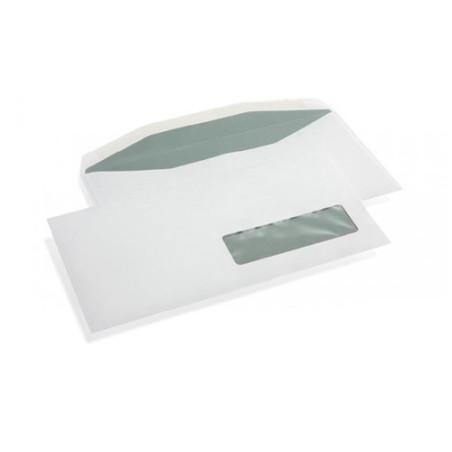 ENVEL.ADM. 114X229MM BLANC STRIP FEN.D.RECYCLE (C6/5)
