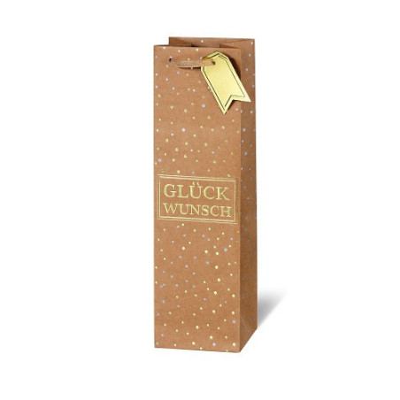 SACHET BSB BOUT. 36X10,5X10CM GLUCKWUNSCH