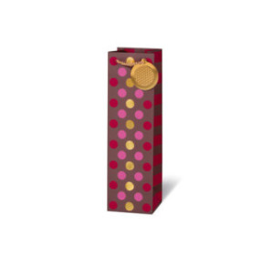 SACHET BSB BOUT. 36X10,5X10CM MOKKA DOTS