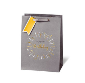 SACHET BSB 36X26X14CM BIRTHDAY GOLD