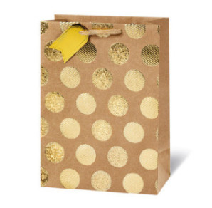 SACHET BSB 36X26X14CM GOLDEN DOTS