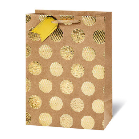 SACHET BSB 36X26X14CM GOLDEN DOTS