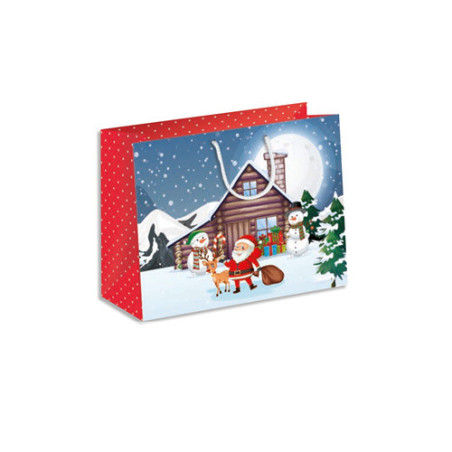 SACHET NOEL ZOEWIE 46X61X18CM SANTA'S HOME