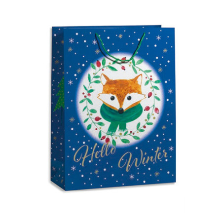 SACHET NOEL ZOEWIE 61X46X18CM WINTER FOX