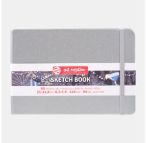 CARNET DE CROQUIS 21X14,8CM GRIS