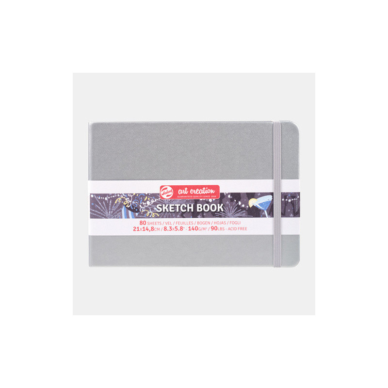 CARNET DE CROQUIS 21X14,8CM GRIS