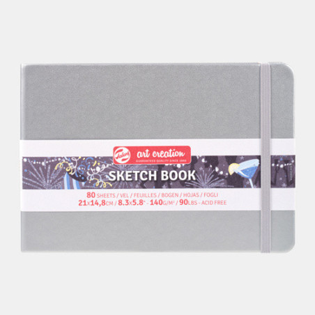 CARNET DE CROQUIS 21X14,8CM GRIS