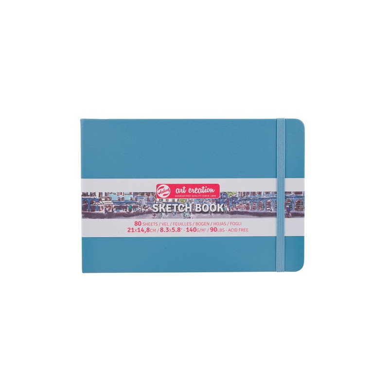 CARNET DE CROQUIS 21X14,8CM BLEU LAC