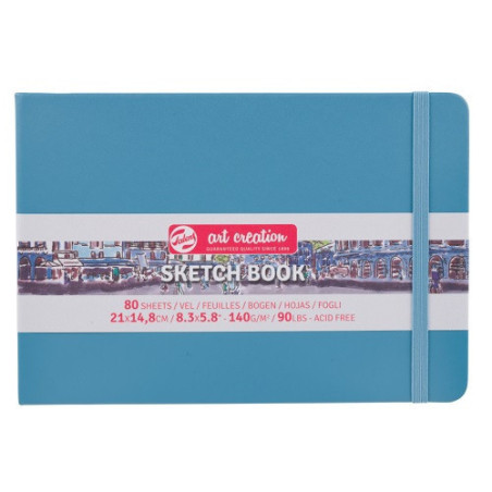 CARNET DE CROQUIS 21X14,8CM BLEU LAC
