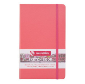 CARNET DE CROQUIS 13X21CM ROUGE CORAIL