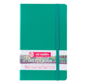 CARNET DE CROQUIS 13X21CM VERT FORÊT