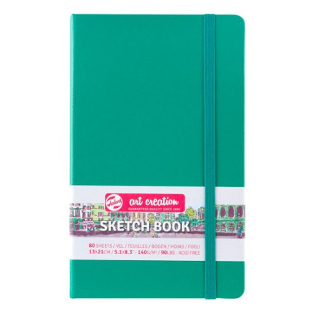 CARNET DE CROQUIS 13X21CM VERT FORÊT