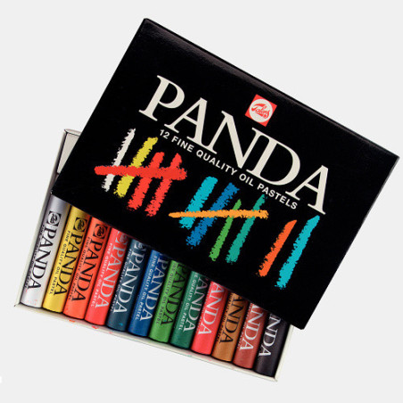 PASTELS A L'HUILE TALENS PANDA 12PCS