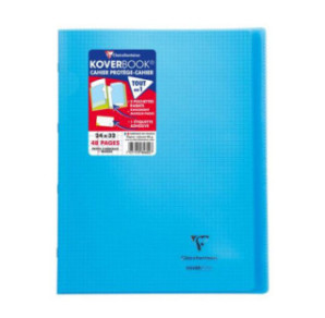 CAHIER CLAIREF. PP PIQ. A4+ QUAD.+M 48FLS BLEU