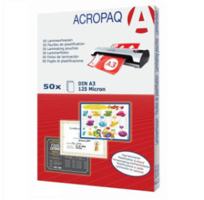 POCH. A LAMINER ACROPAQ 303X426(A3) 125µ 50PCS