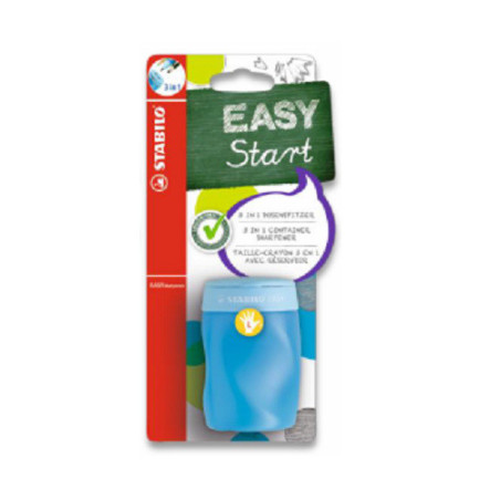 TAILLE-CRAYONS STABILO 3 EN 1 EASY GAUCH. BLISTER