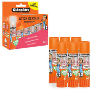 COLLE BATON CLEOPATRE 8GX6 TRANSP.
