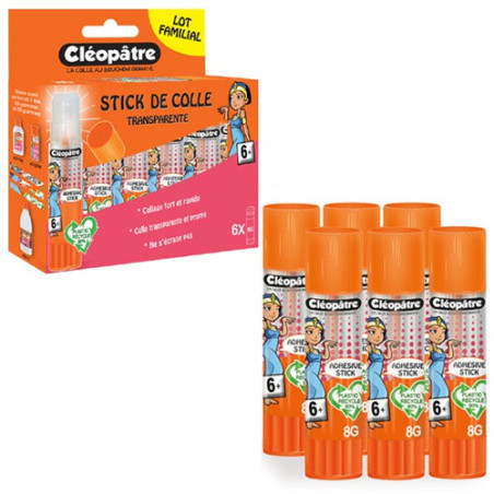 COLLE BATON CLEOPATRE 8GX6 TRANSP.