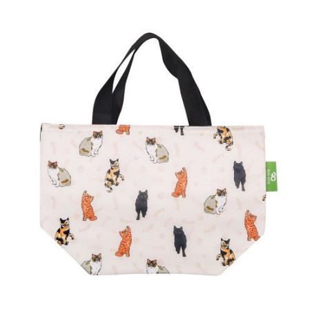 SAC A DEJEUNER ECOCHIC BELOVED CATS BEIGE