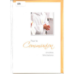 CARTE VOEUX COMMUNION FRANCAIS