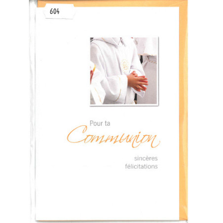 CARTE VOEUX COMMUNION FRANCAIS