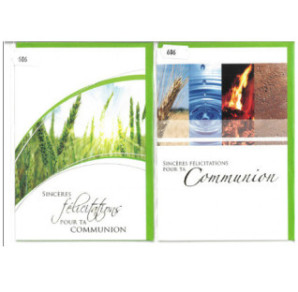 CARTE VOEUX COMMUNION FRANCAIS