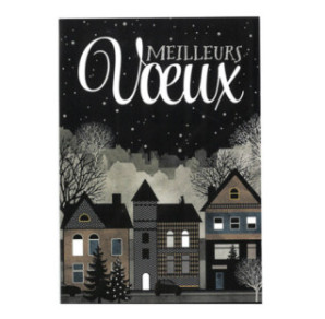 CARTE VOEUX JOYEUX NOEL / BONNE ANNEE FRANCAIS