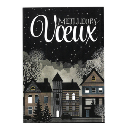 CARTE VOEUX JOYEUX NOEL / BONNE ANNEE FRANCAIS