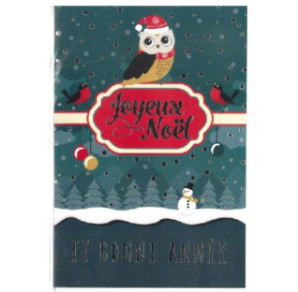 CARTE VOEUX JOYEUX NOEL / BONNE ANNEE FRANCAIS