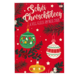CARTE VOEUX JOYEUX NOEL / BONNE ANNEE LUXEMB.