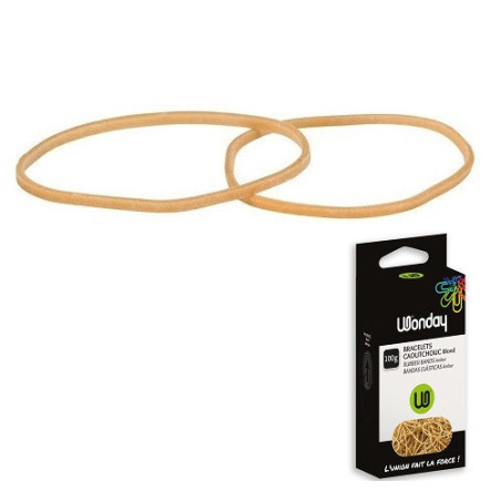 ELASTIQUES 60X1,8MM 100G BOITE WONDAY