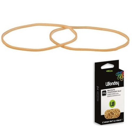 ELASTIQUES 80X1,8MM 100G BOITE WONDAY