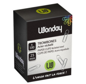 ATTACHE-LETTRES 25MM 100PCS WONDAY