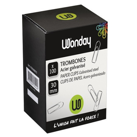 ATTACHE-LETTRES 30MM 100PCS WONDAY