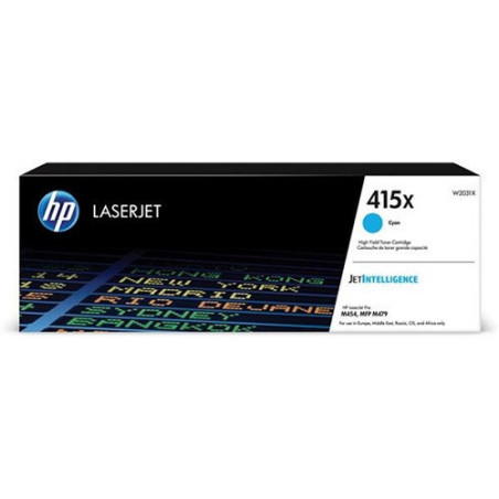 CARTOUCHE IMP. HP 415X LJ M454/M479 CYAN 7500P.