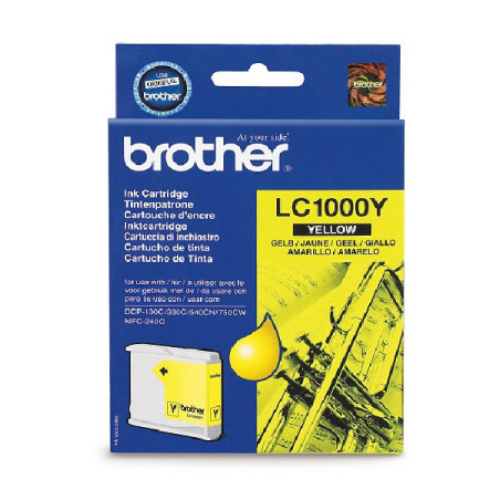 CARTOUCHE IMP. BROTHER DCP130 JAUNE 400P.