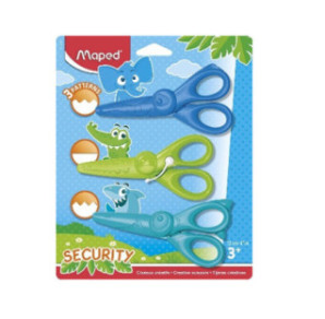 CISEAUX ENFANTS KIDIKRAFT 3PCS BLISTER