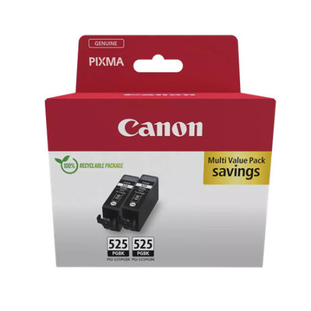 CARTOUCHE IMP. CANON N°525 NOIR TWINPACK