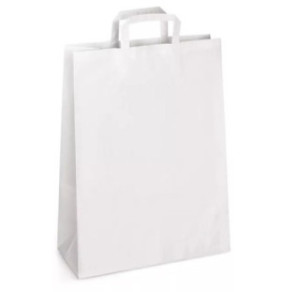SACHET 32X40X12CM KRAFT BLANC