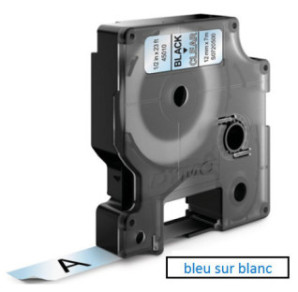 DYMO RUBAN D1 12MMX7M BLEU/BLANC (45014)