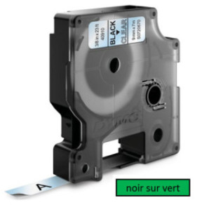 DYMO RUBAN D1 9MMX7M NOIR/VERT (40919)