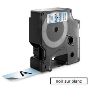 DYMO RUBAN D1 19MMX7M NOIR/BLANC (45803)