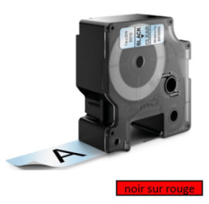 DYMO RUBAN D1 24MMX7M NOIR/ROUGE (53717)