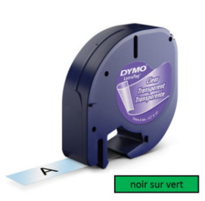 DYMO RUBAN LETRATAG 12MMX4M VERT