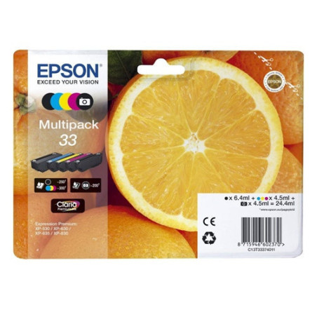 CARTOUCHE IMP. EPSON 33 MULTIPACK 5PCS